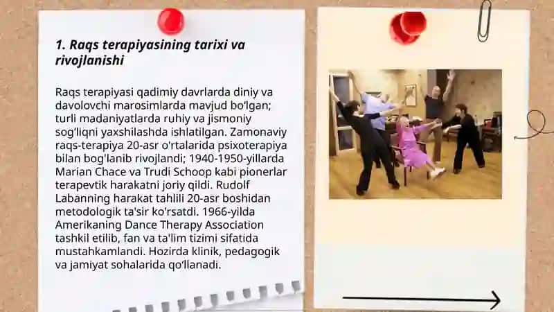 Raqs terapiyasi tarixi va rivojlanishi 3