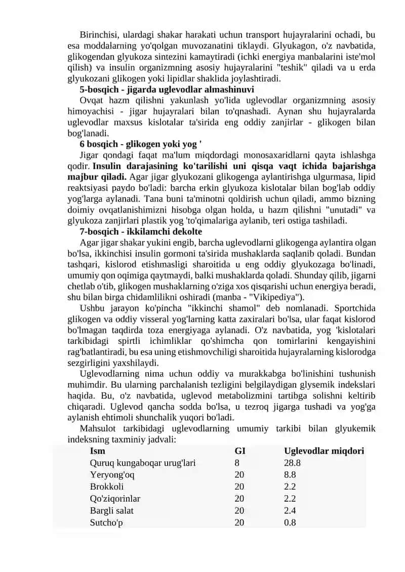 Uglevodlar tuzilishi va funksiyalari 3