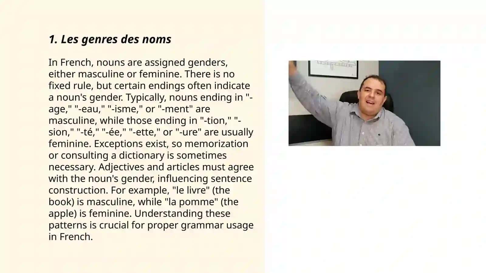 Les genres des noms 3