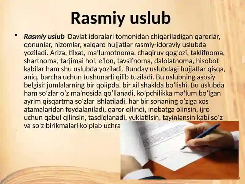 Rasmiy Ish Yuritish Uslubi 3