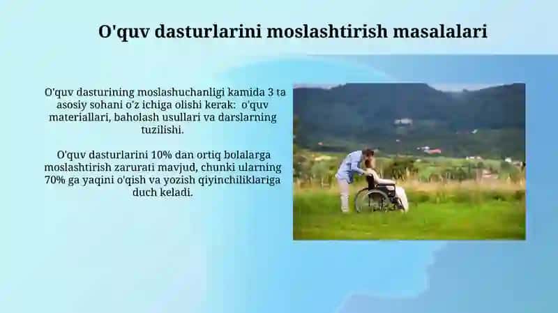 Mujassam nuqsonli bolalar taʼlim masalalari 3