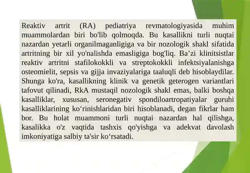 Reaktiv artrit 3