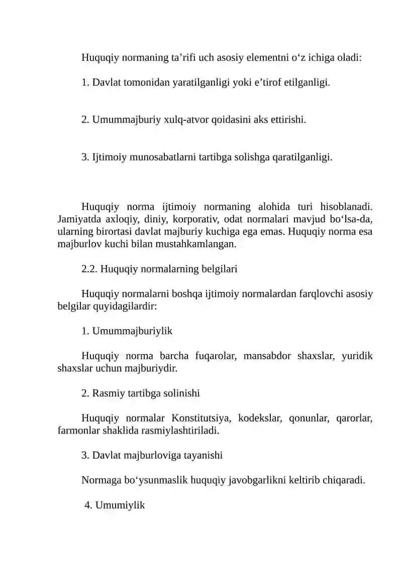 Huquqiy normalarni tasniflash 3