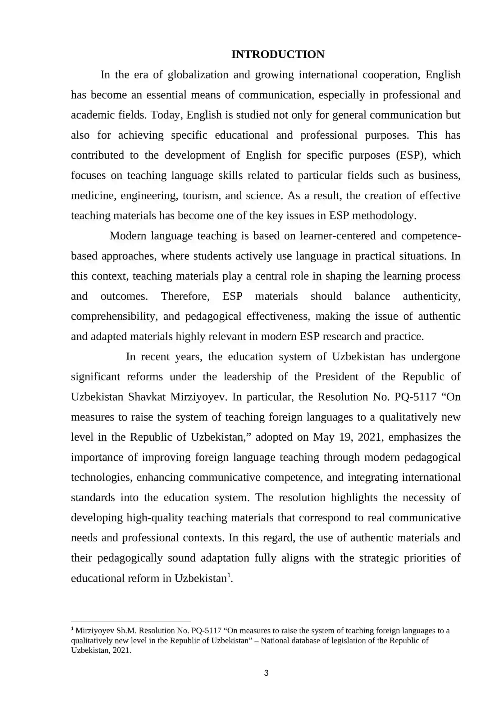 MATERIAL DEVELOPMENT FOR ESP: AUTHENTICITY VS. ADAPTATION 3