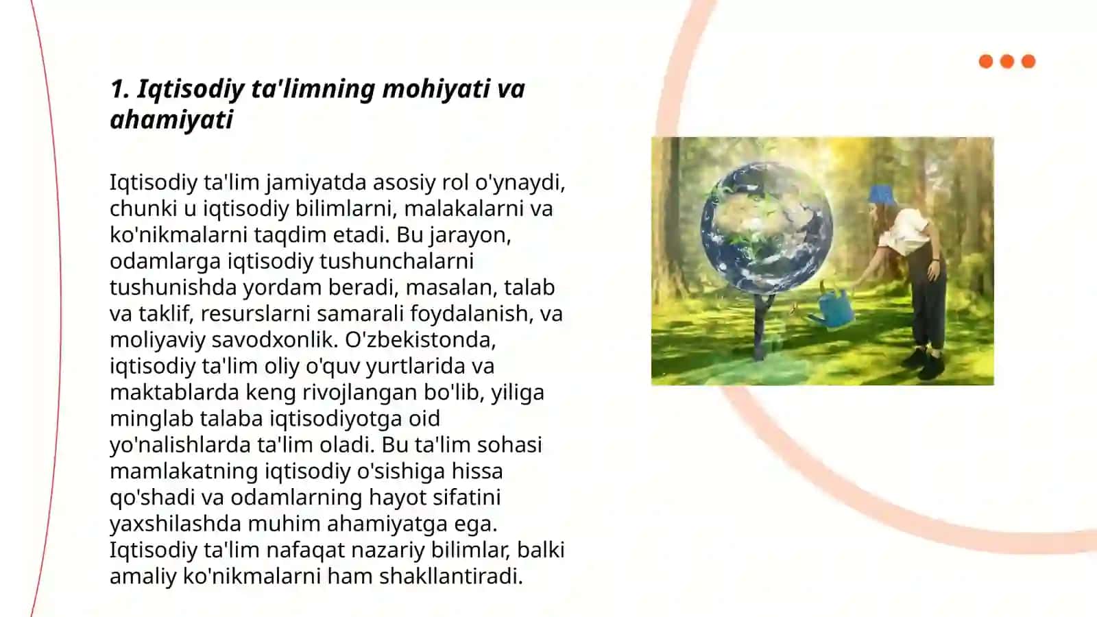 İqtisodiy va ekologik tarbiya 3