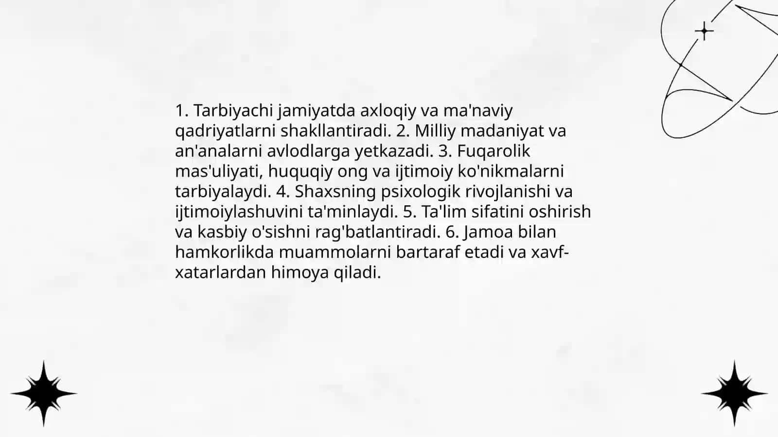 Tarbiyachi va uning jamiyatda tutgan o‘rni 3