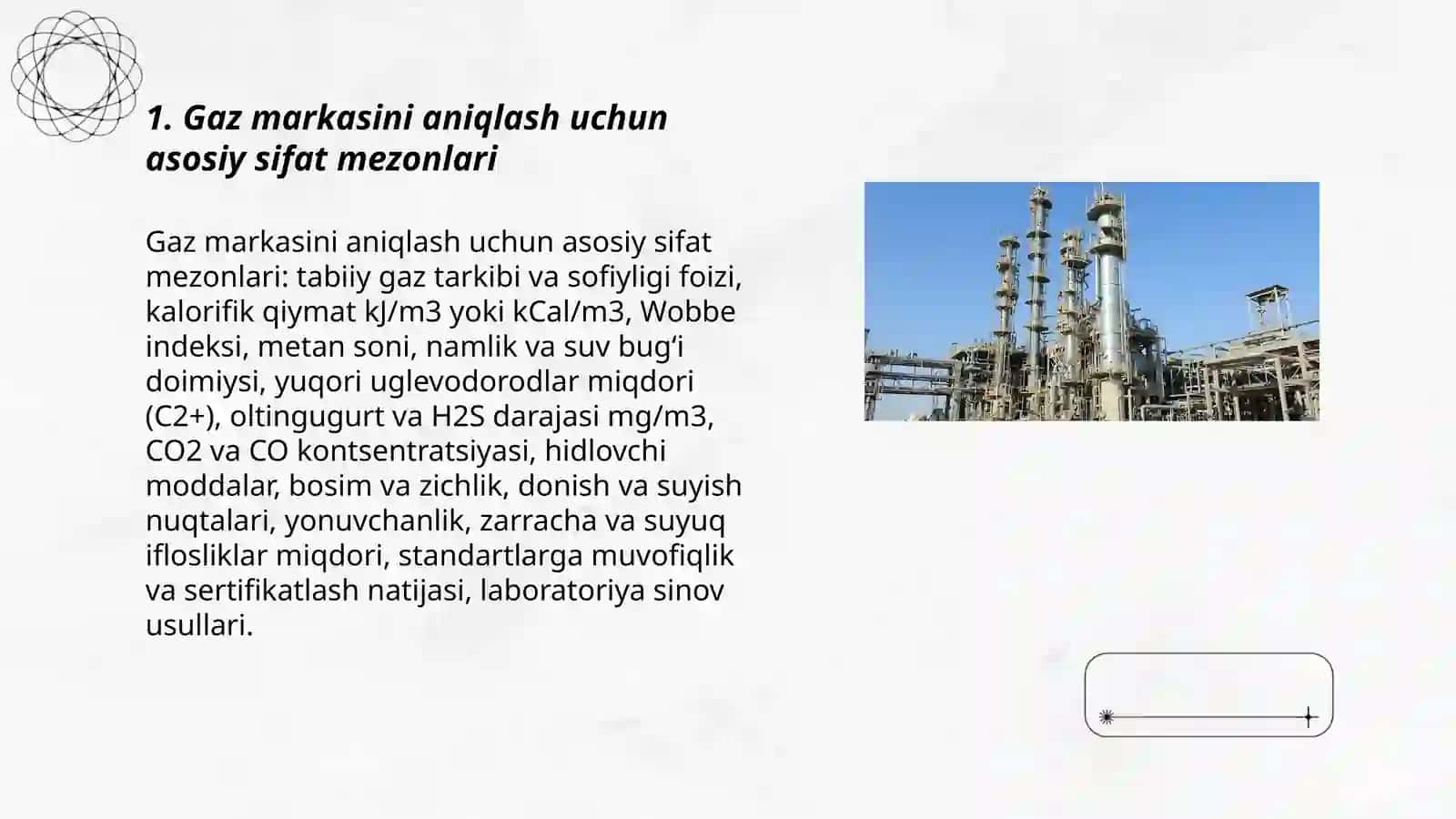 Gaz markasini aniqlash uchun asosiy sifat mezonlari 3