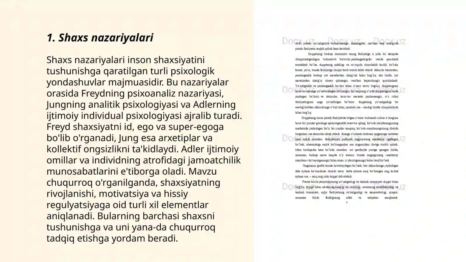 Shaxs nazariyalari 3