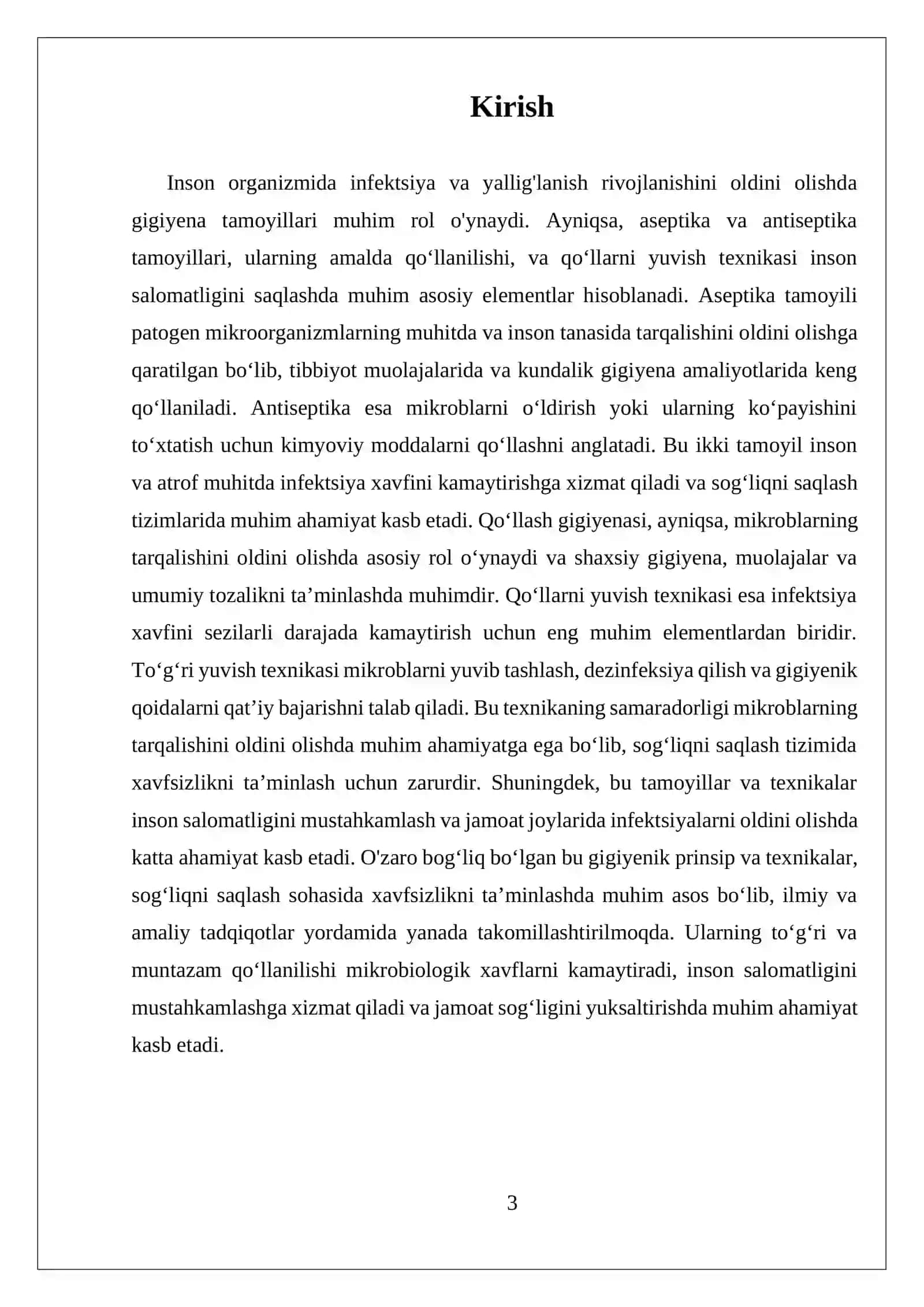 Aseptika va Antiseptika Tamoyillari 3