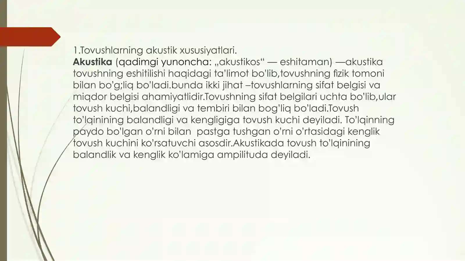 Tovushlarning akustik va artikulatsion xususiyatlari 3