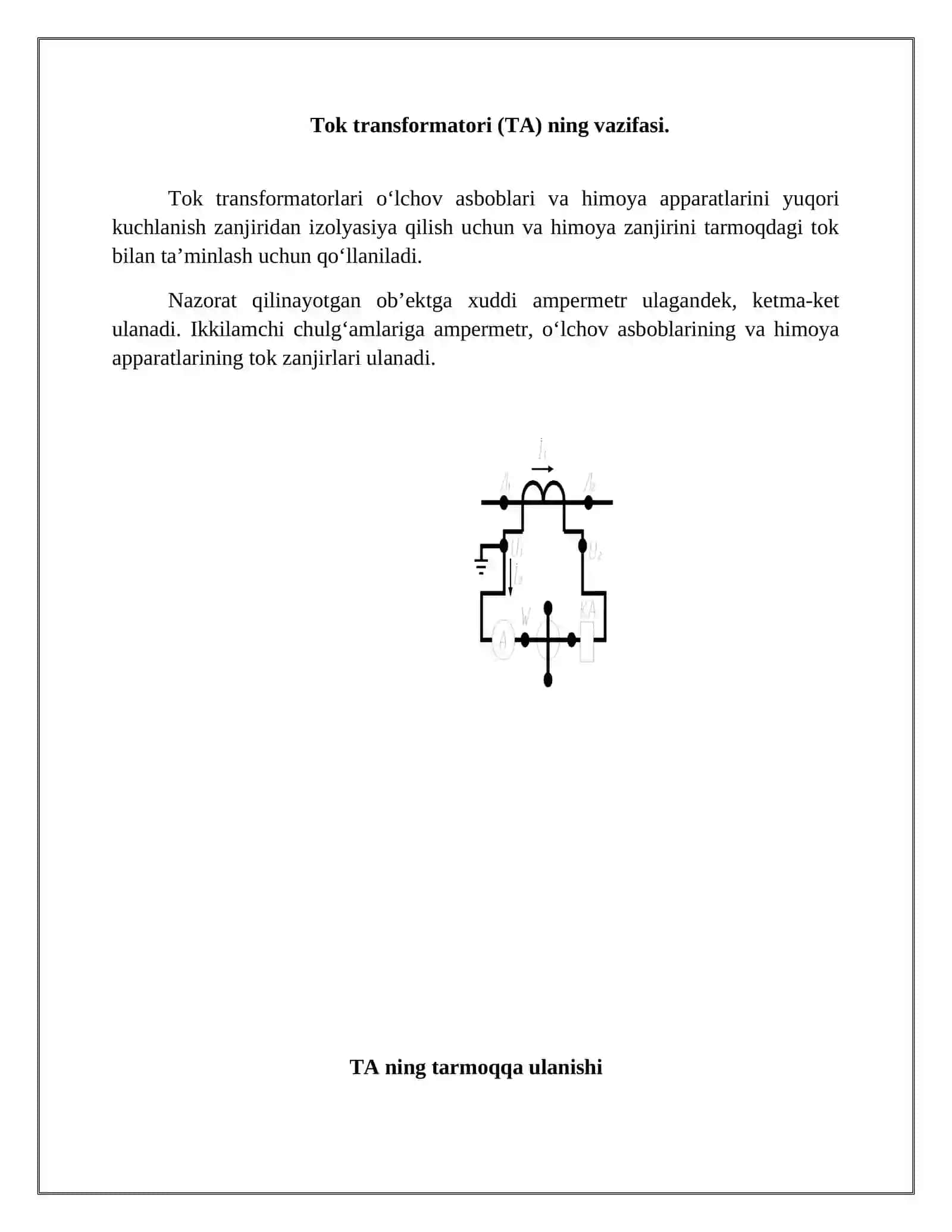 TOK TRANSFORMATORLARI VA ULARNING ULANISH SXEMALARI 3