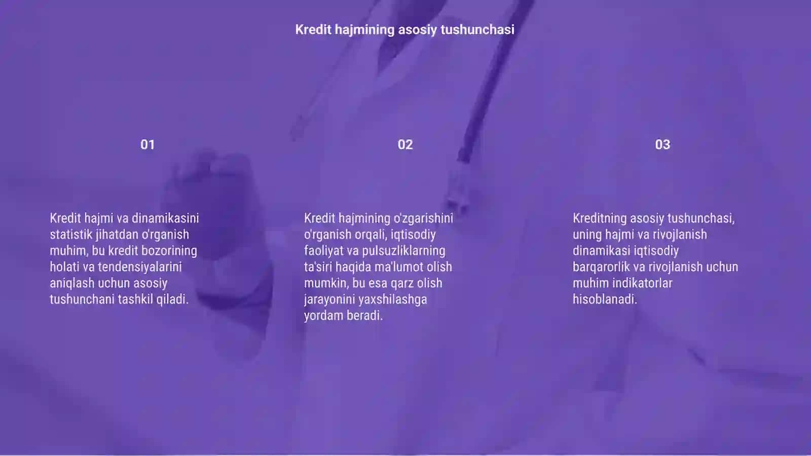 Kredit hajmi va dinamikasini statistik jihatdan o'rganish 3