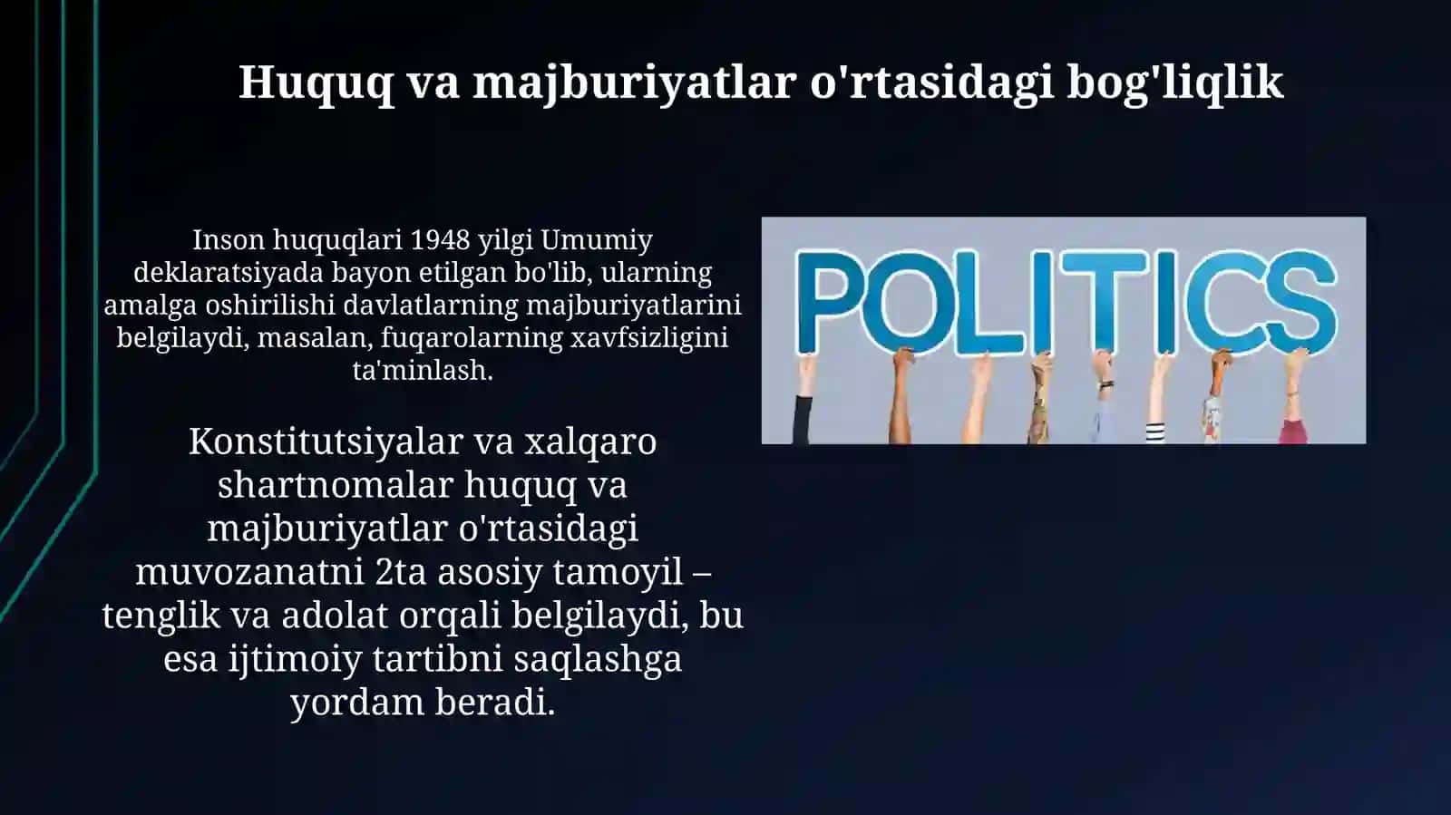 Inson huquqlari va majburiyatlari 3