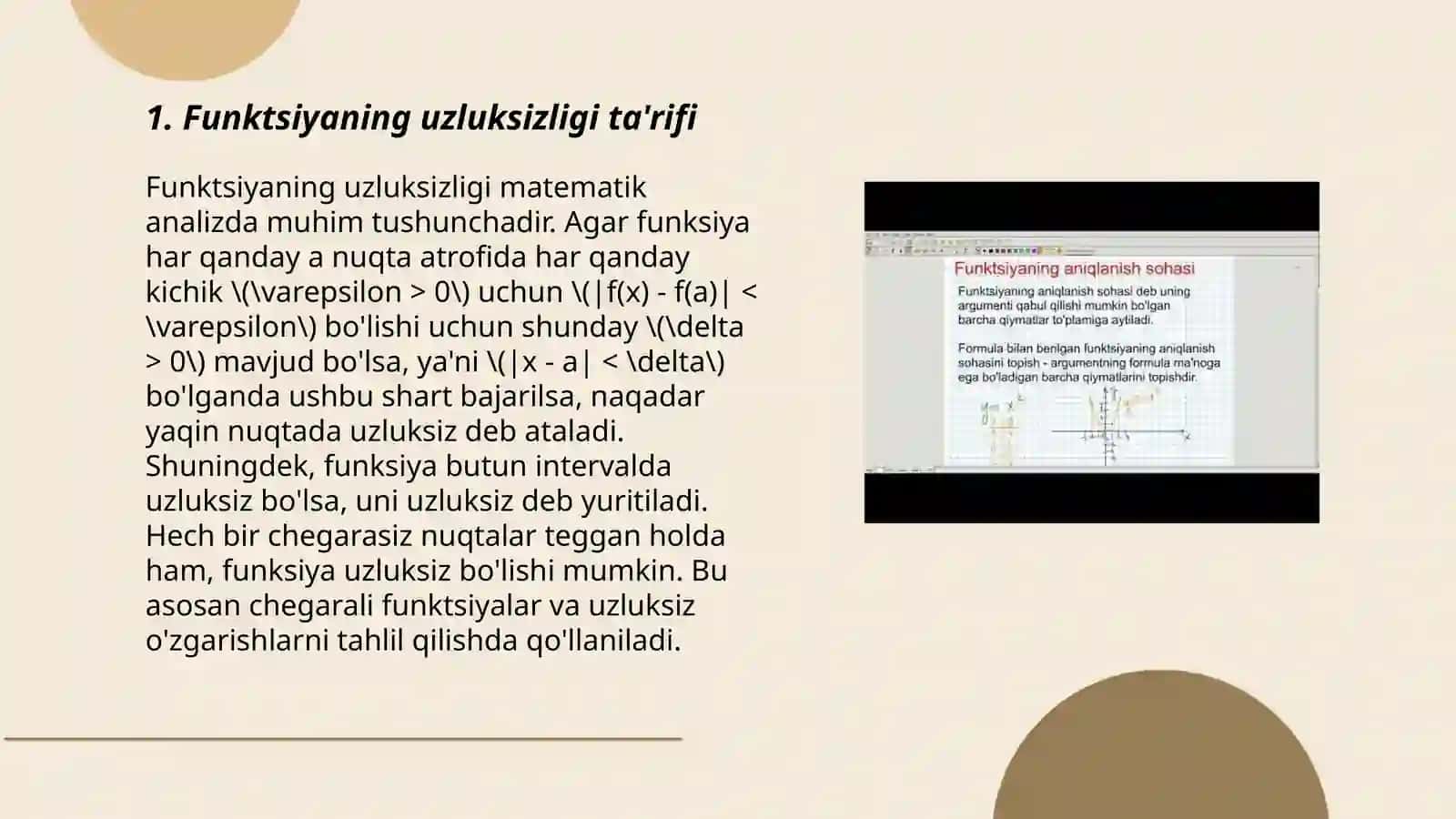 Funksiya uzluksizligi 3