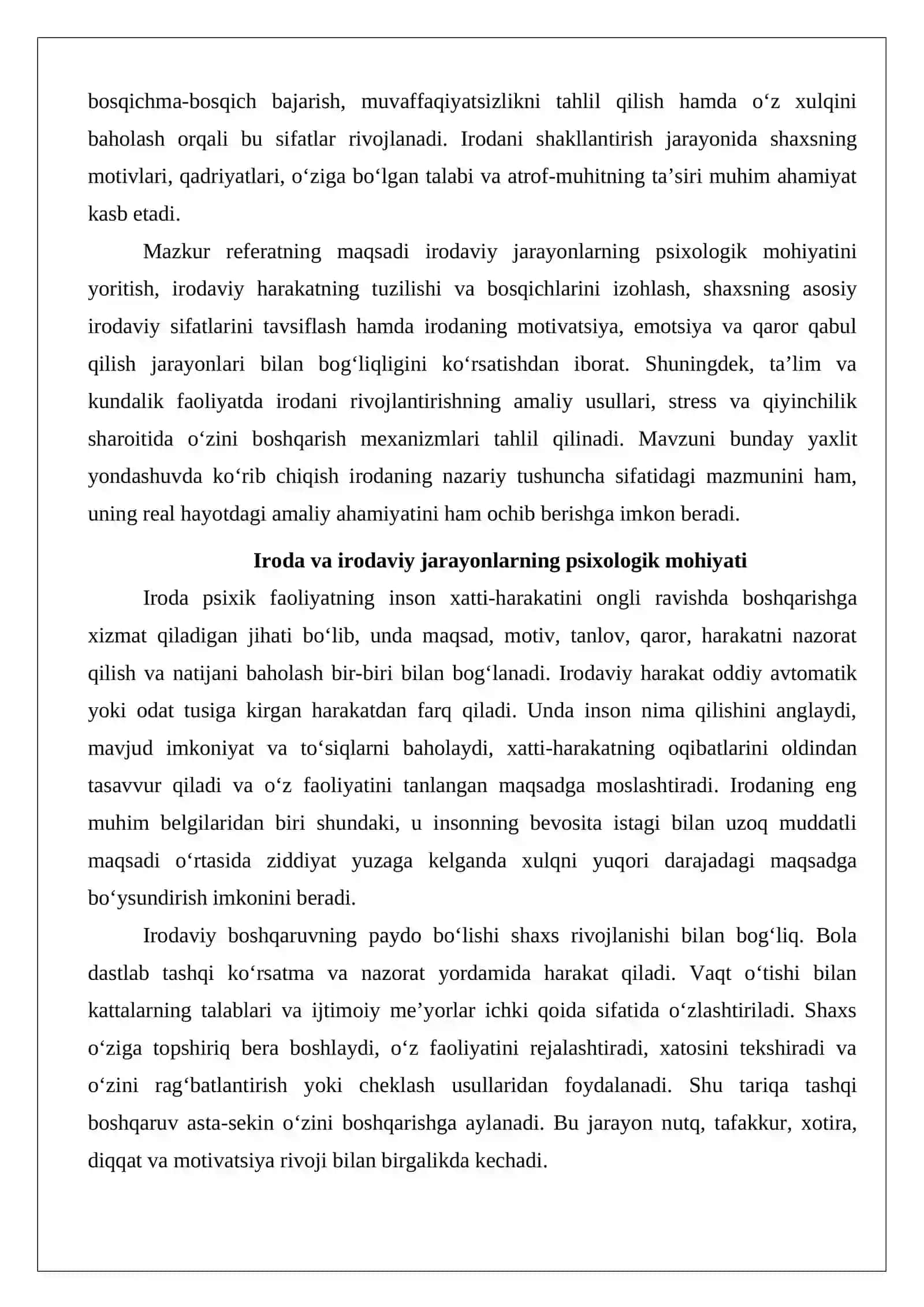 Irodaviy jarayonlar haqidagi umumiy tasavvurlar 3