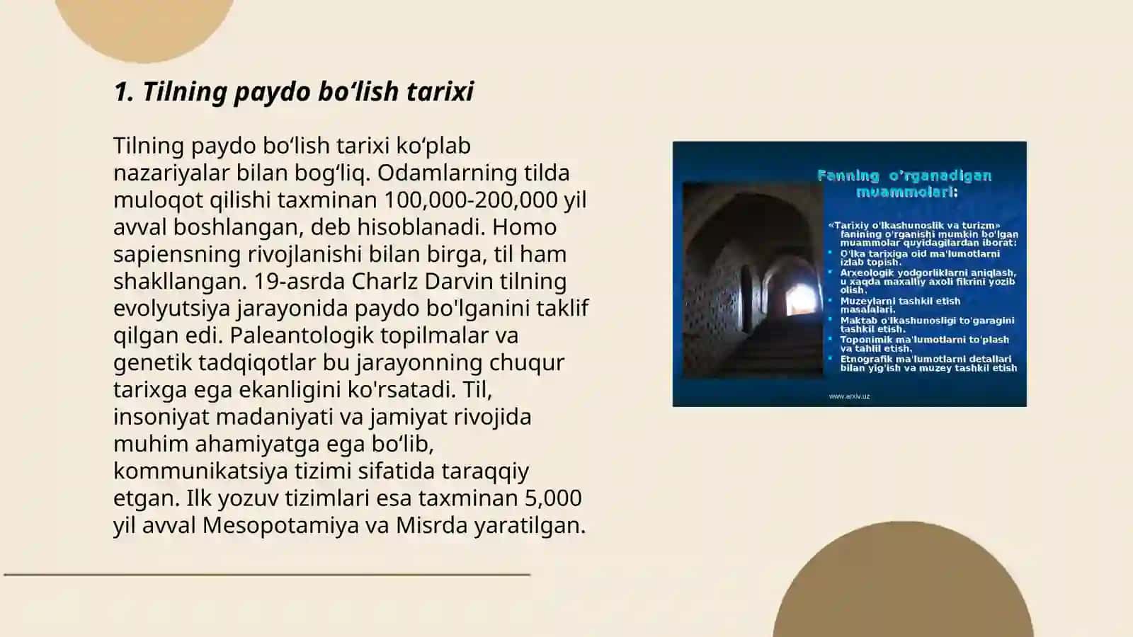 Tilning tarixiy taraqqiyoti va ozgaruvchanligi 3