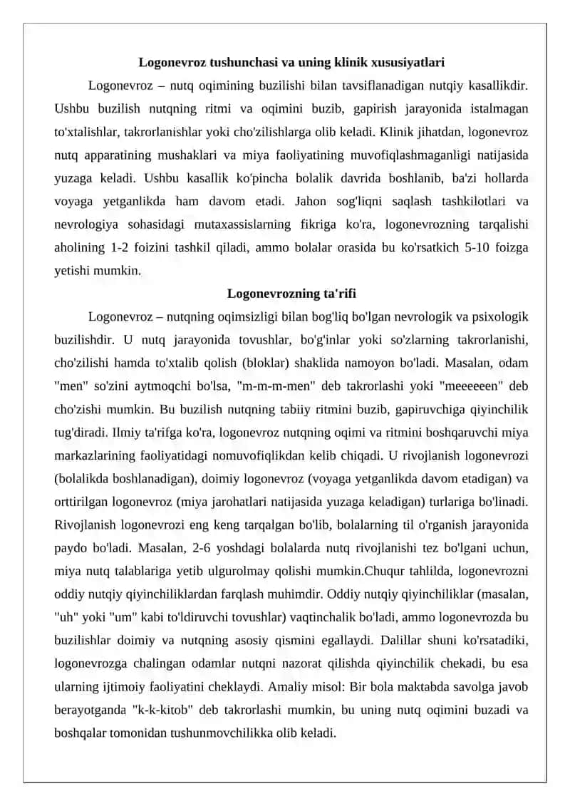 Logonevroz kasalliging kelib chiqsh sabalari va asoratlari 3