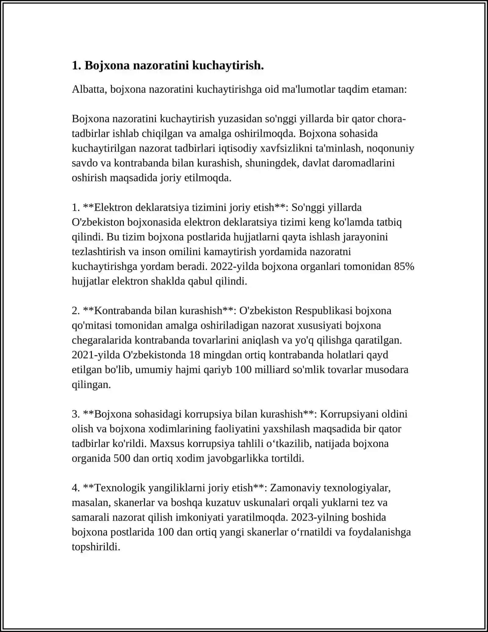 Bojxona nazorati va elektron deklaratsiya 3