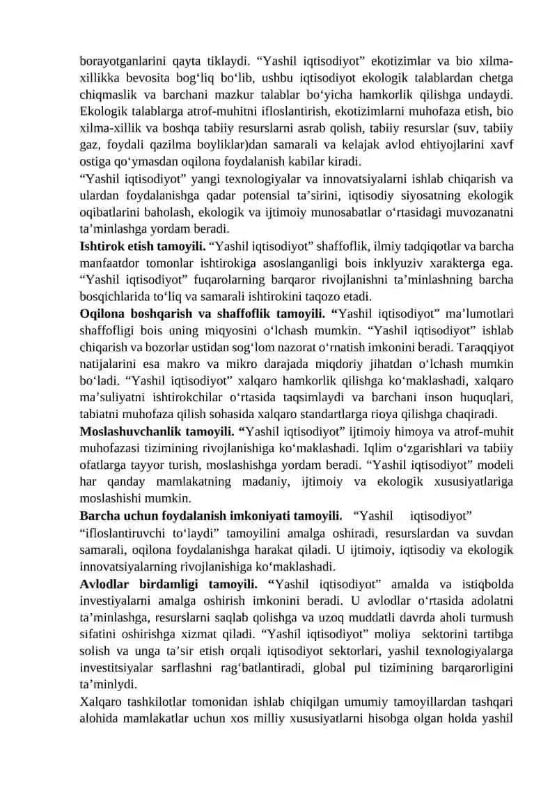 Yashil iqtisodiyot 3