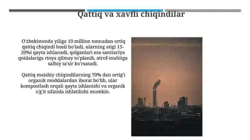 Qattiq va xavfli chiqindilar 3