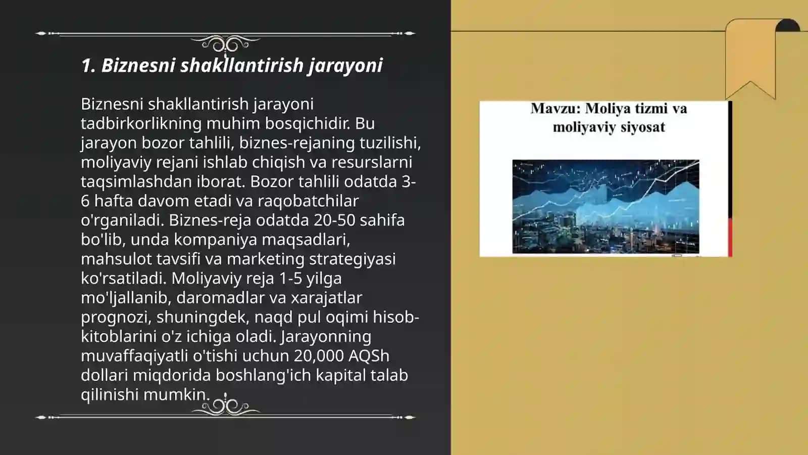 Biznes rejani ishlab chiqish 3