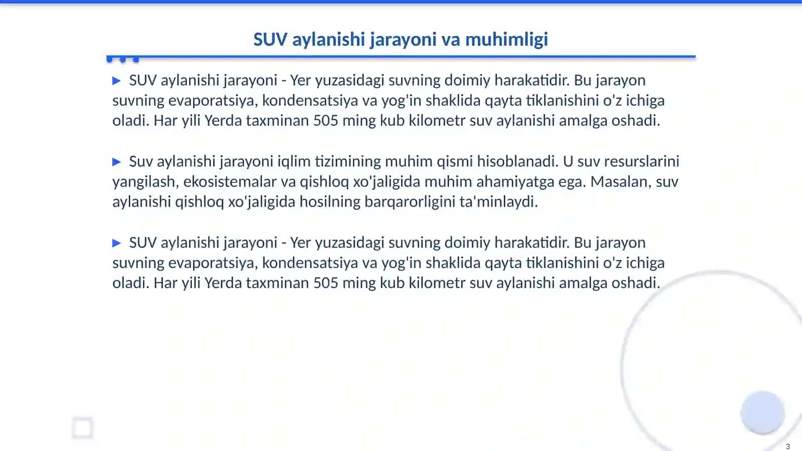 SUV AYLANISHI VA GLOBAL SUV RESURSLARI 3