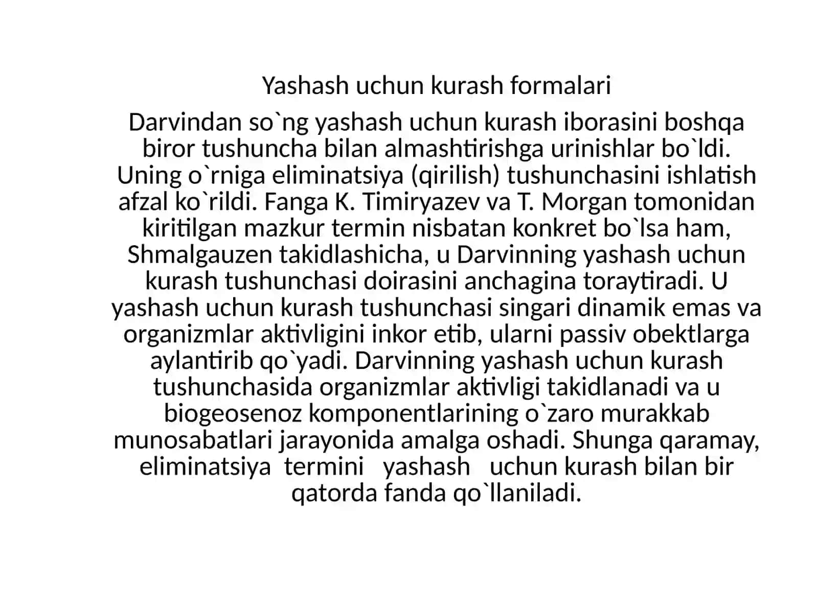 Yashash uchun kurash 3
