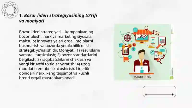 Bozor lideri strategiyasi 3