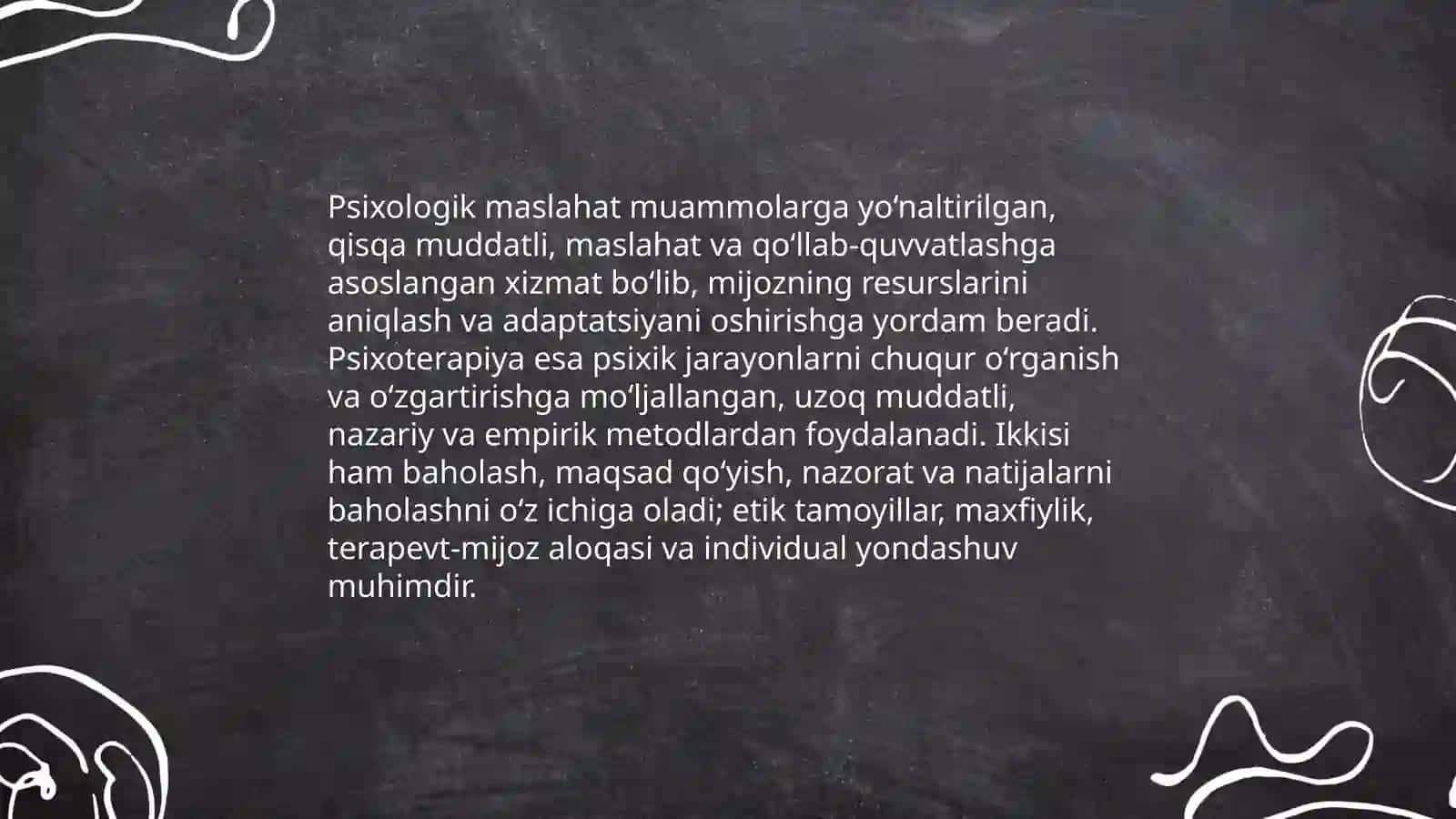 Psixologik maslahat va psixoterapiya haqida tushuncha 3
