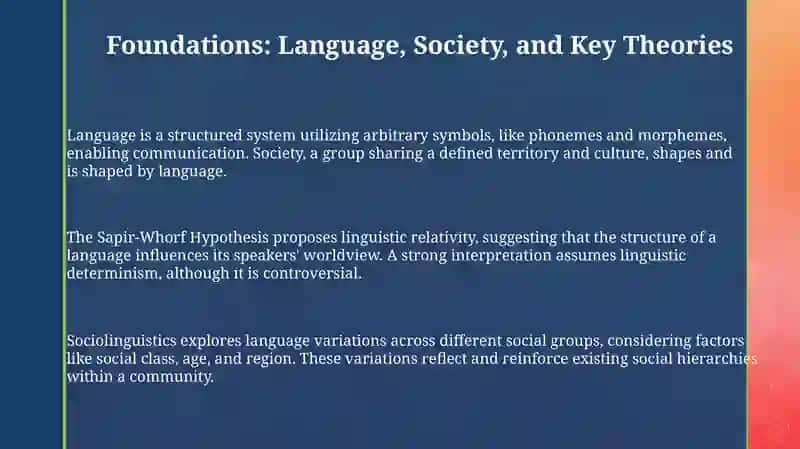 Language and society 3