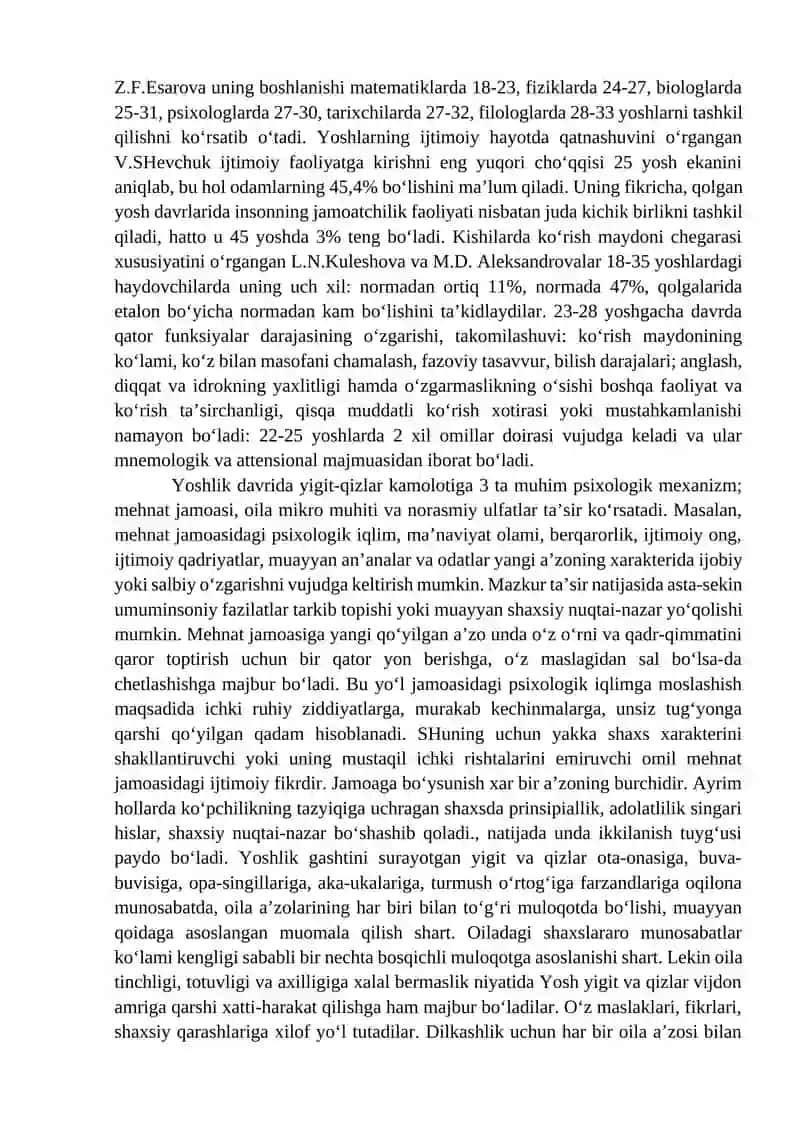 Yetuklik davrining psixologik xususiyatlari 3
