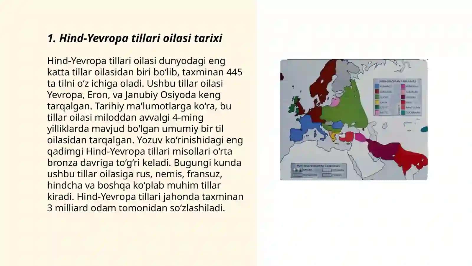 Til oilalari. Hind Yevropa roman tillari 3