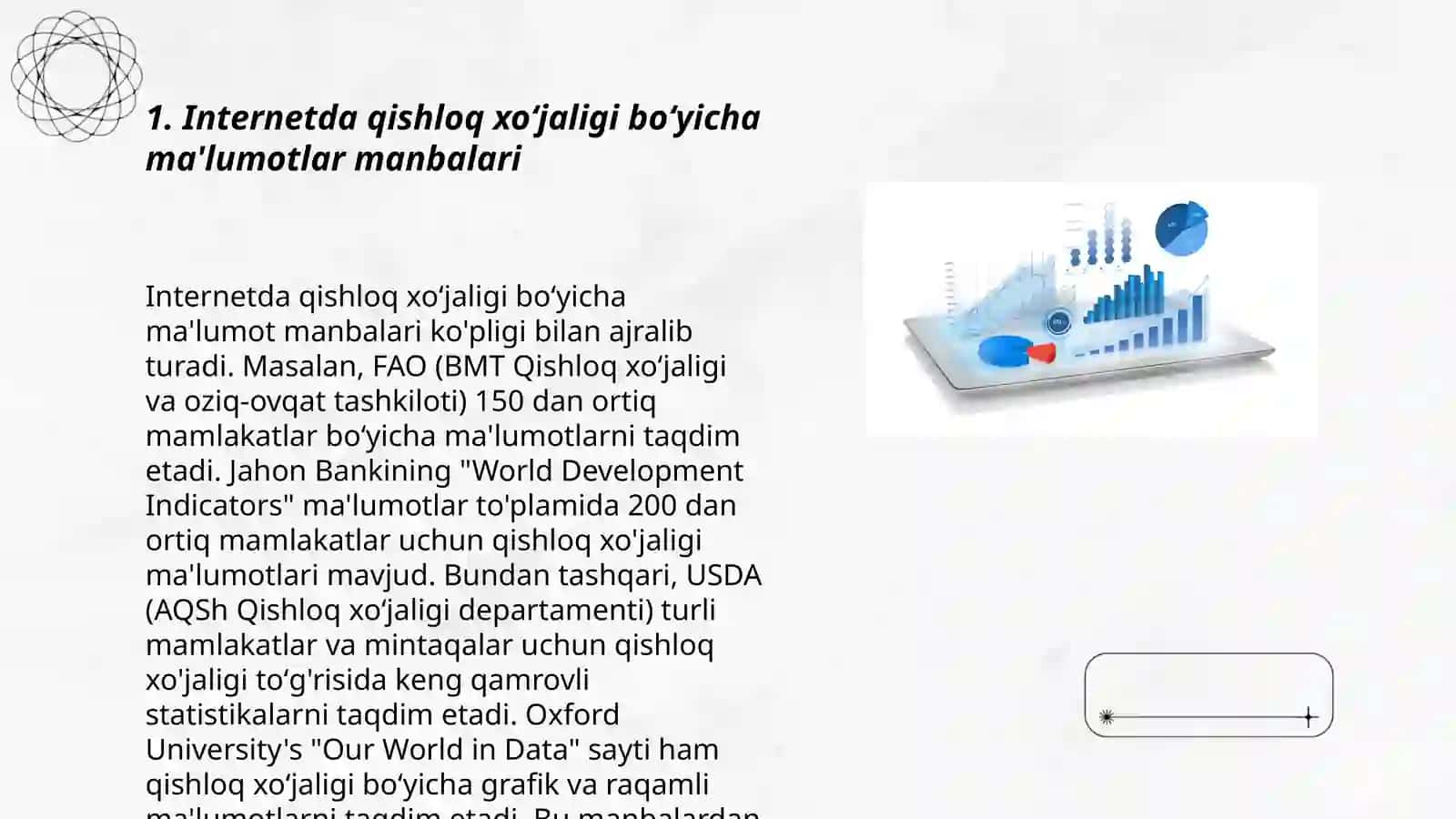 Internetda qishloq xoʻjaligi boʻyicha ma'lumotlar 3