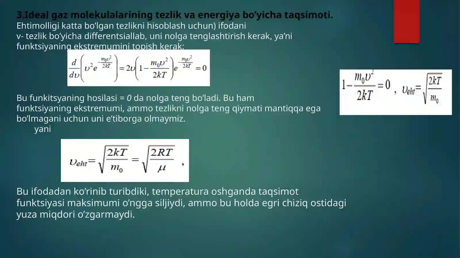 Idealgaz qonunlari 3