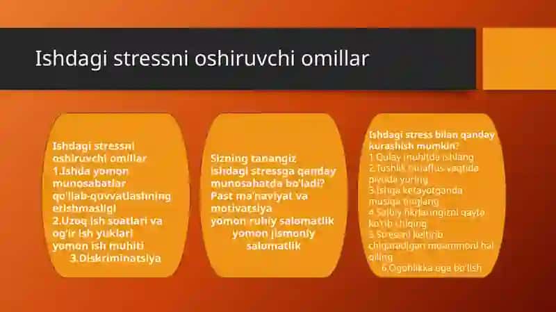 Ishdagi Stress 3