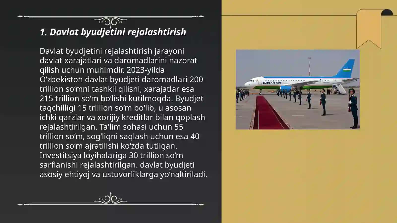 O'zbekistonning moliyaviy ahvoli 3