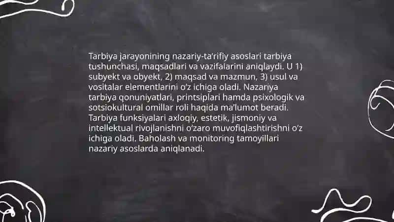 Tarbiya jarayonining mazmuni va mohiyati 3