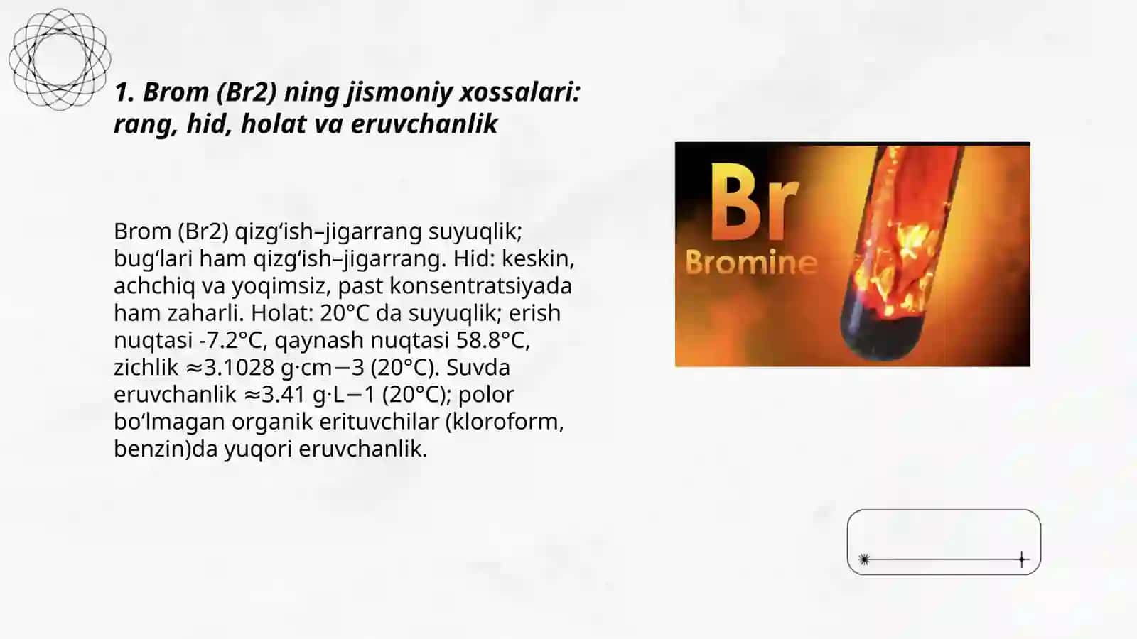 Bromning birikmalari va xossalari 3
