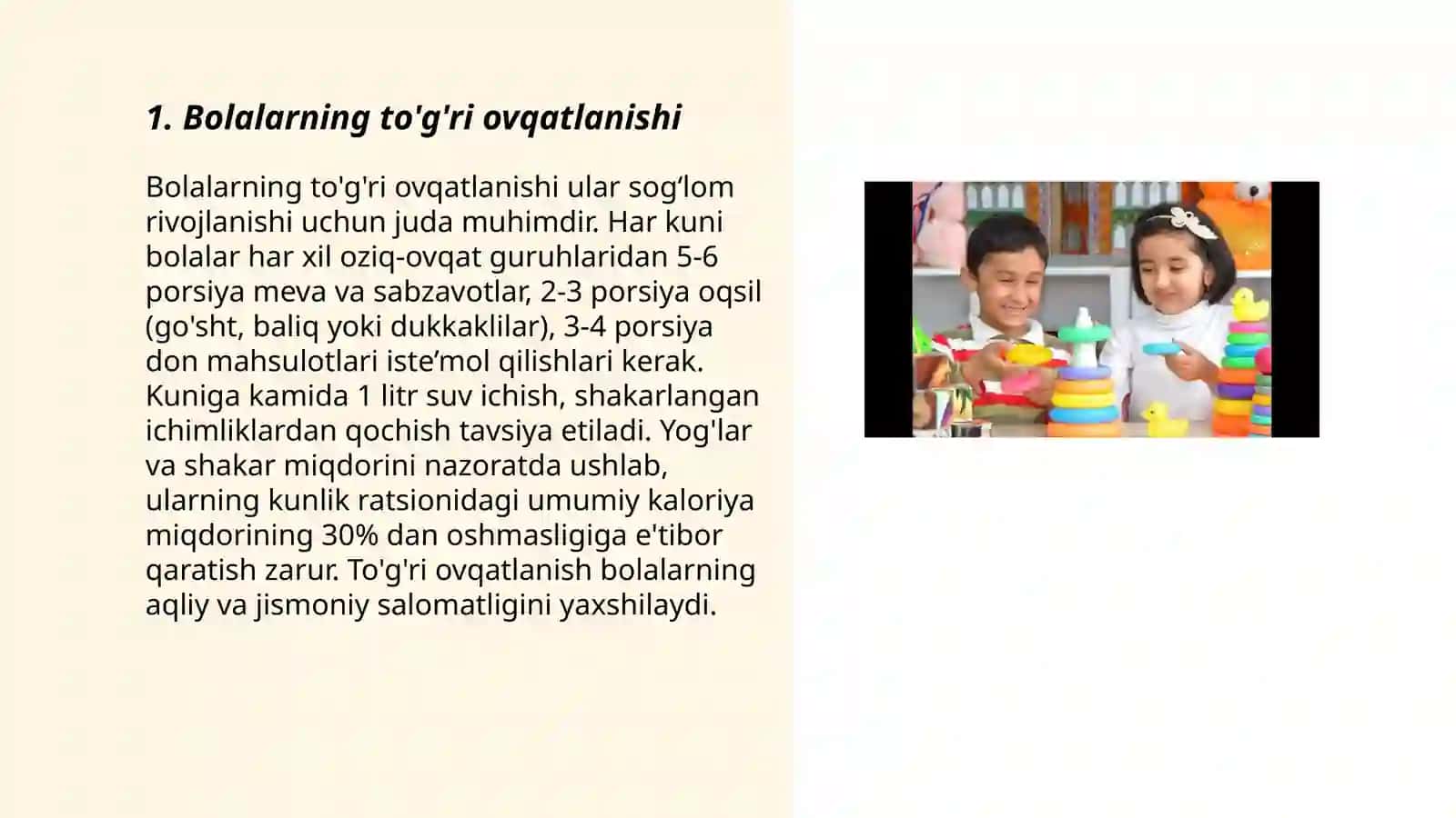 Bolalar salomatligi haqida qayg'urish 3