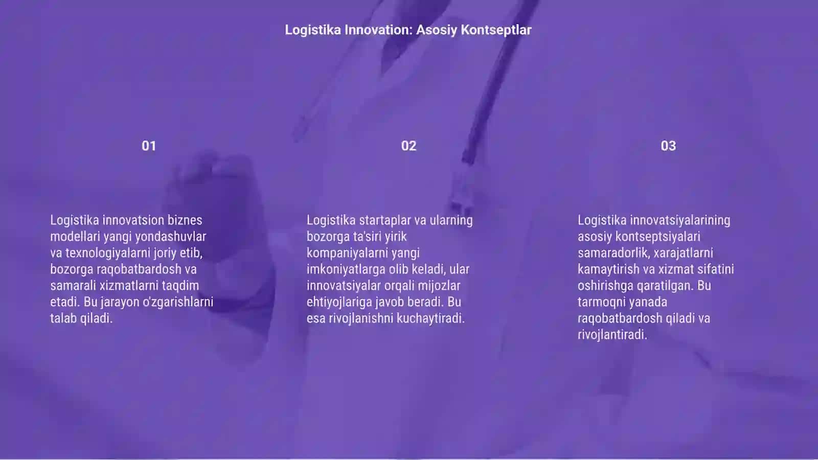 Logistika innovatsion biznes modellari 3
