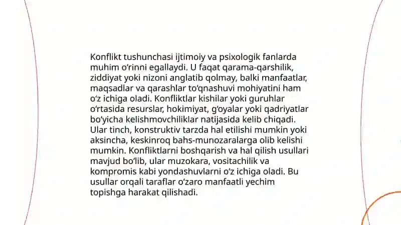 Konflikt tushunchasi va uning mohiyati 3