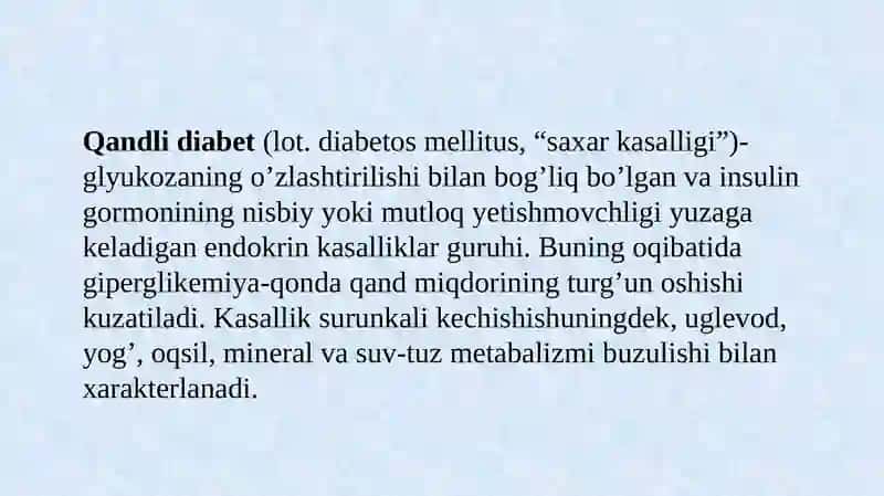 Qandli Diabet 3