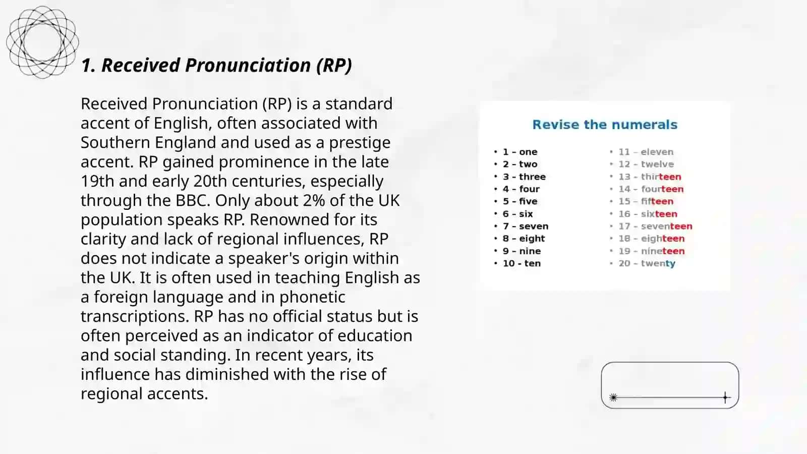Types of pronunciation in English 3