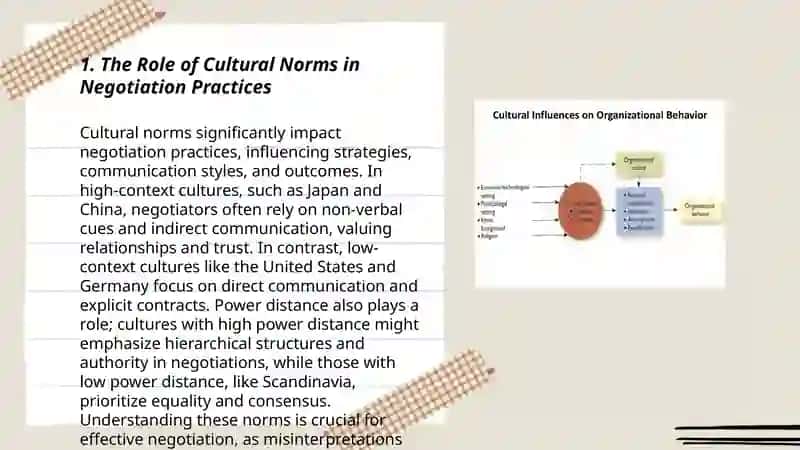 The influence of culture on negotiating 3