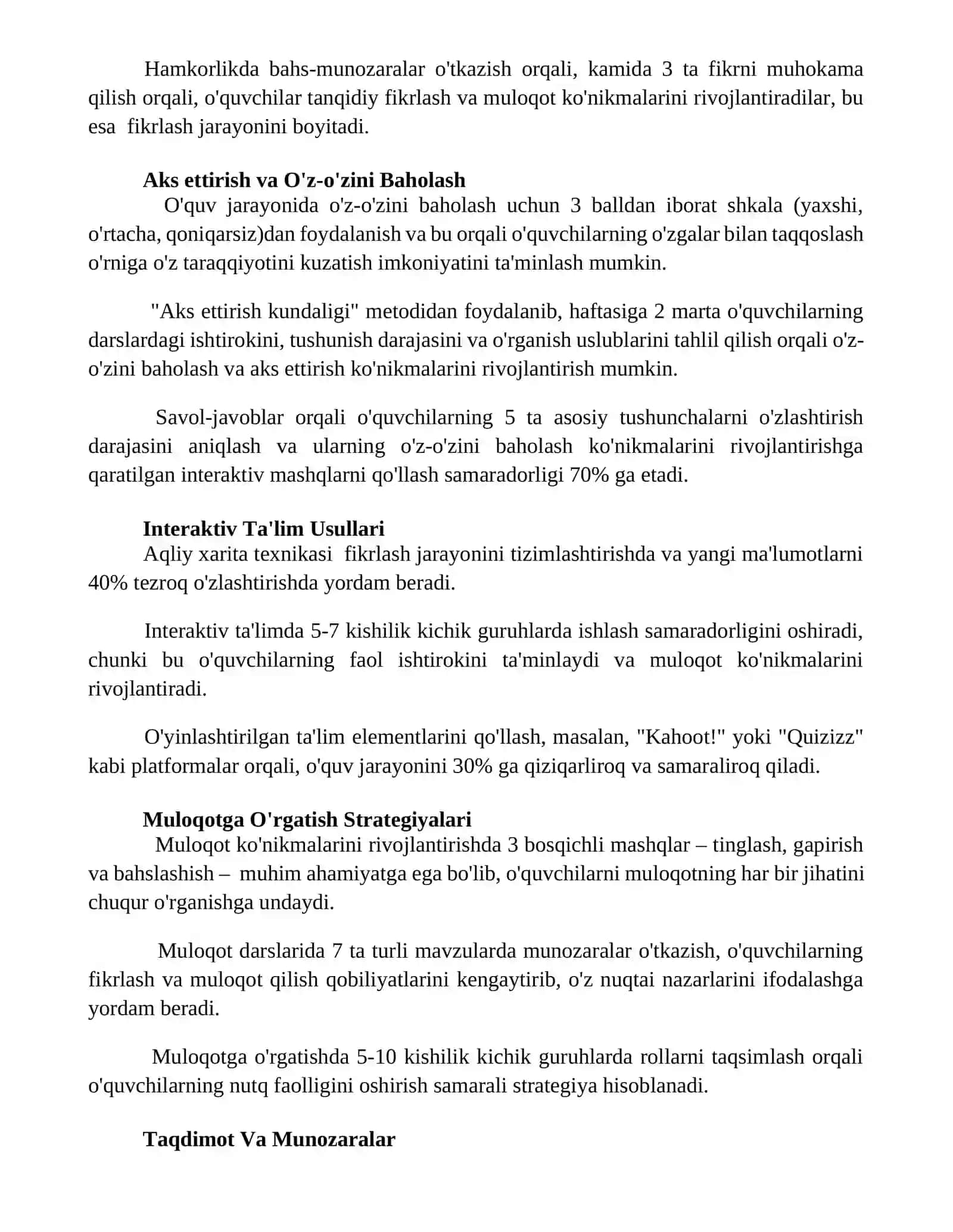 Ta'limning interfaol metodlari va strategiyalari 3