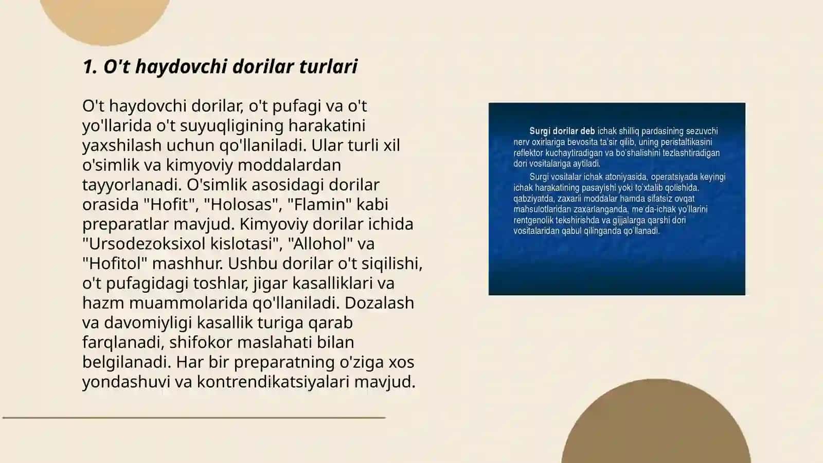 O't haydovchi va Surgi dori vositalari 3