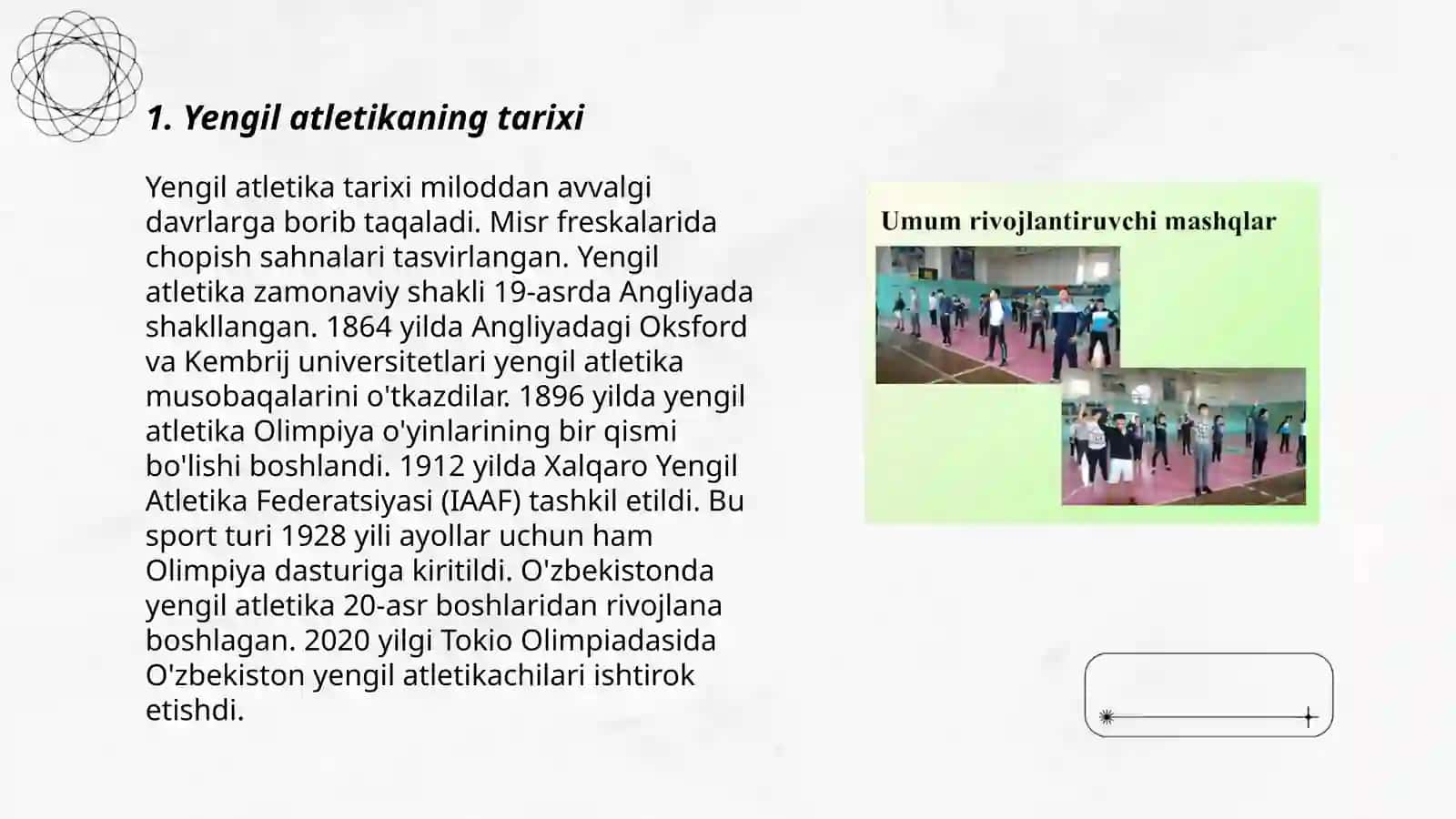 Yengil atletika va uni oʻqitish metodikasi 3
