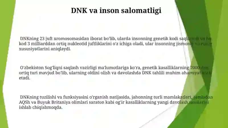 DNK Mulekulalari Funksiyasinig Kash Etish 3