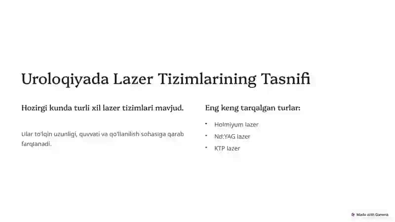 Uroloqiyada Lazer Jarrohligining Afzalliklari 3