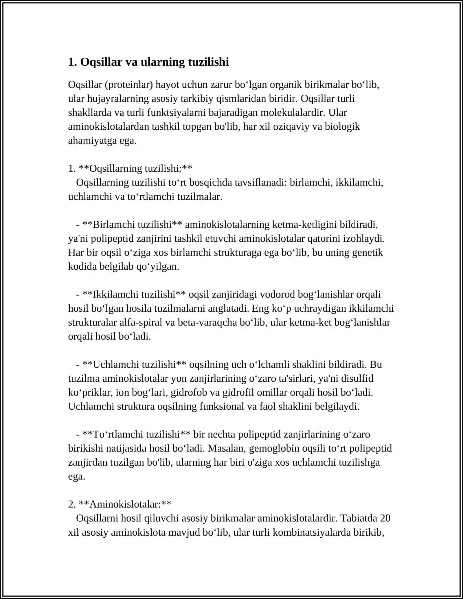 Oqsillar.Yog'lar.Uglevodlar 3